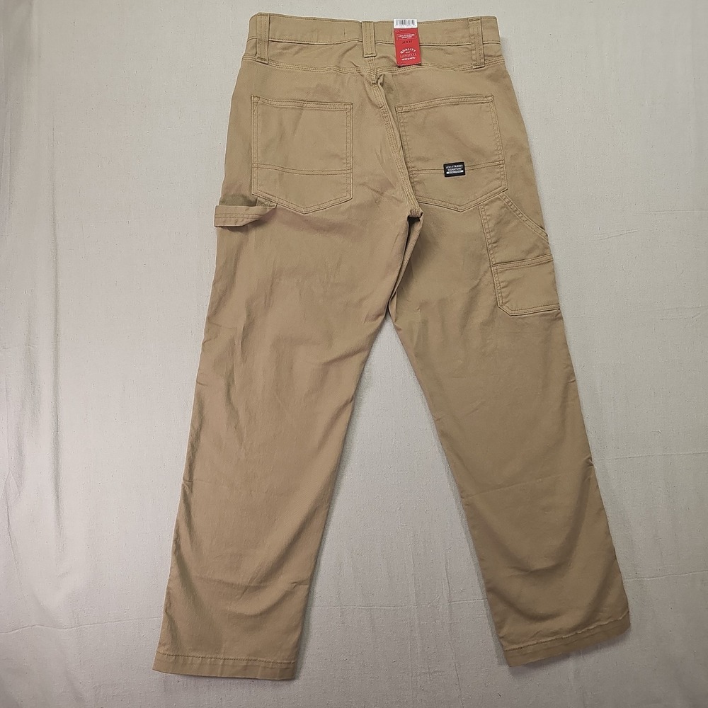 Levi Strauss Carpenter Jeans Men's 32x32 Beige Tan Workwear Outdoor Signature